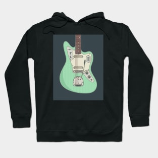 Surf Green Jag Guitar Hoodie